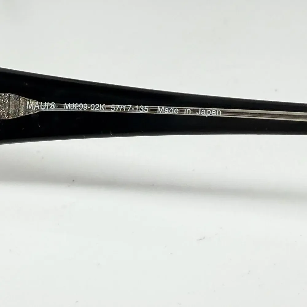 MAUI JIM Sunglasses Frames MJ299-02K Black‎ 57/17-135 Full Rim H18258
